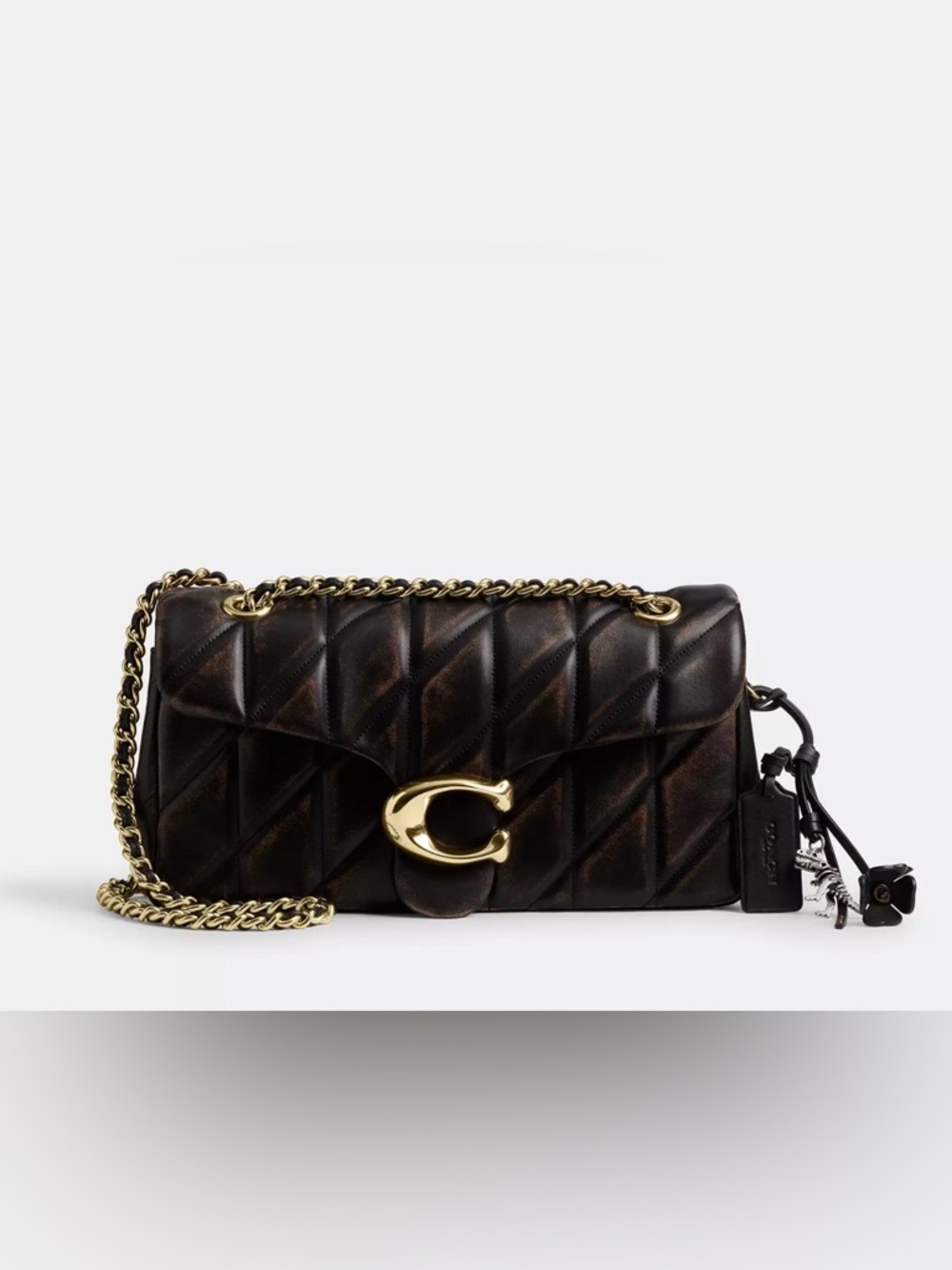 Tabby Shoulder Bag 26 In Loved Leather With Quilting